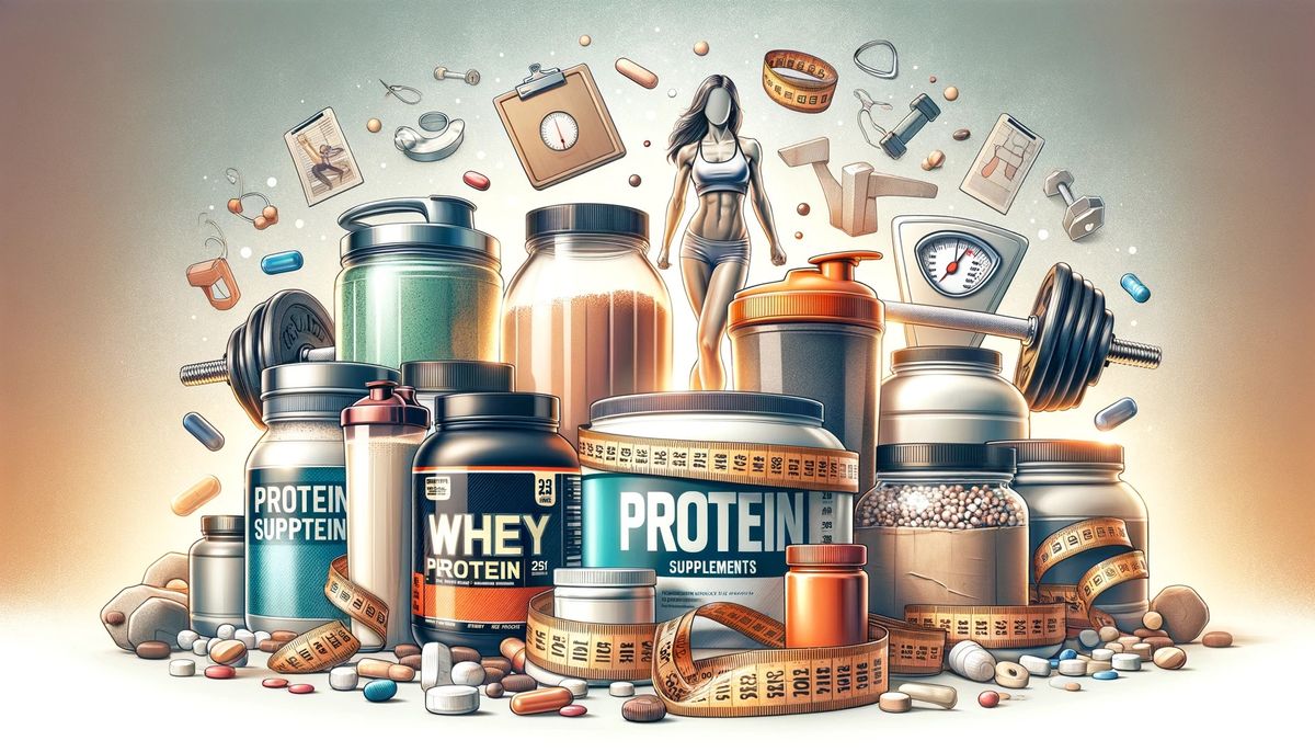 An image representing the best protein supplements for weight loss