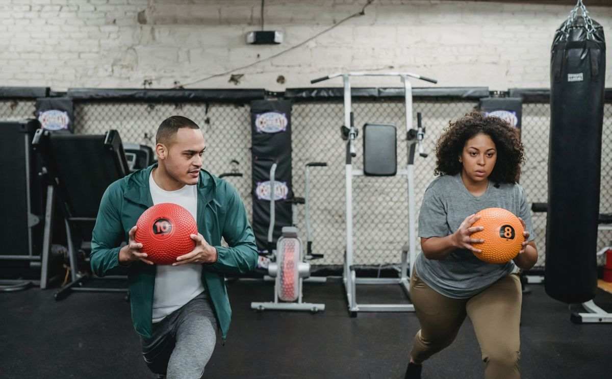 Man working to get new personal training clients. 