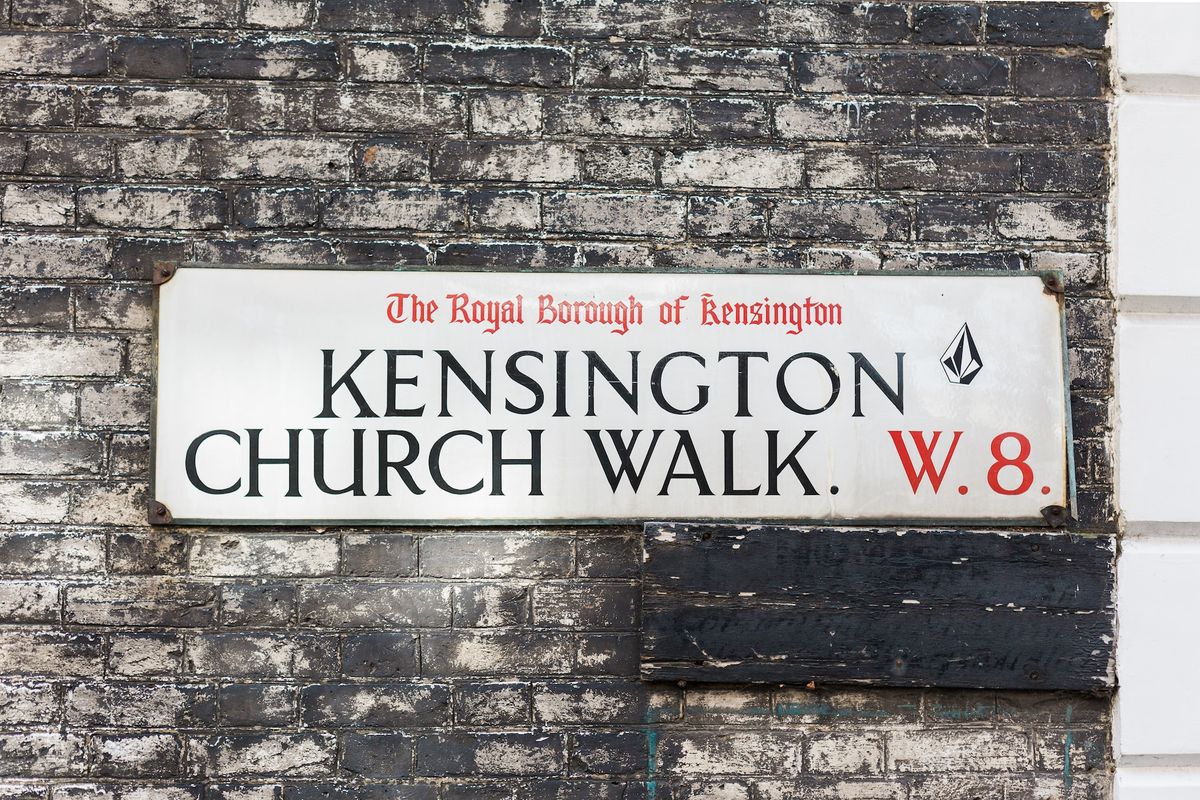 A street sign in Kensington and Chelsea