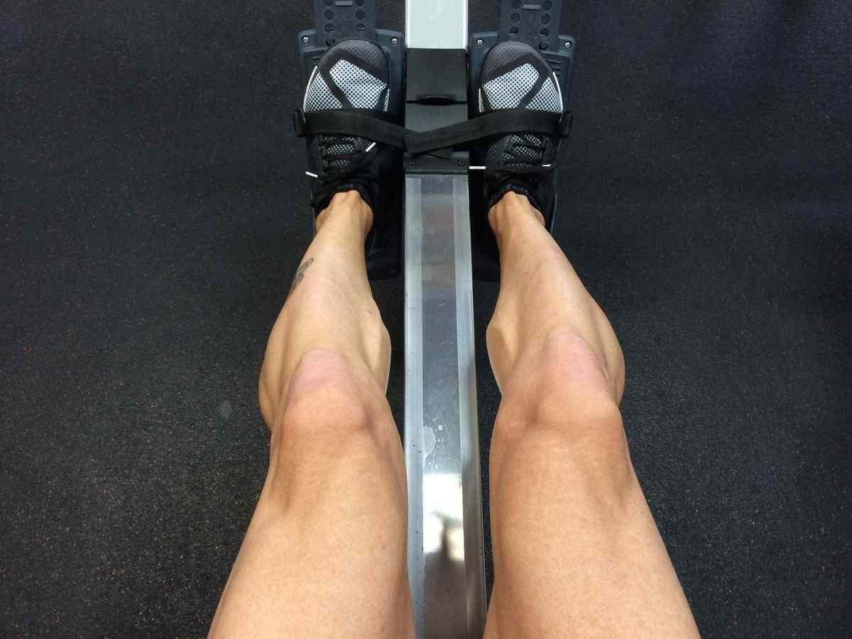 Velcro foot straps for rowing online machine