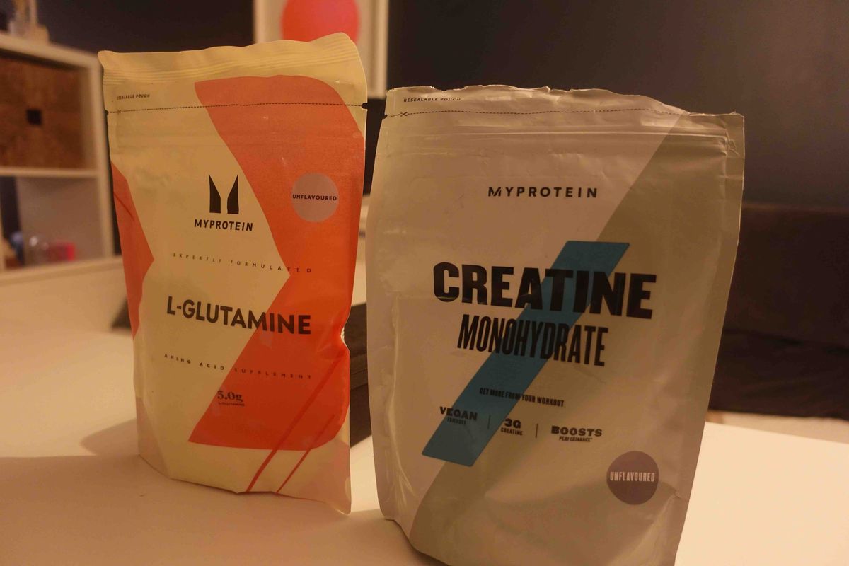 Glutamine and creatine