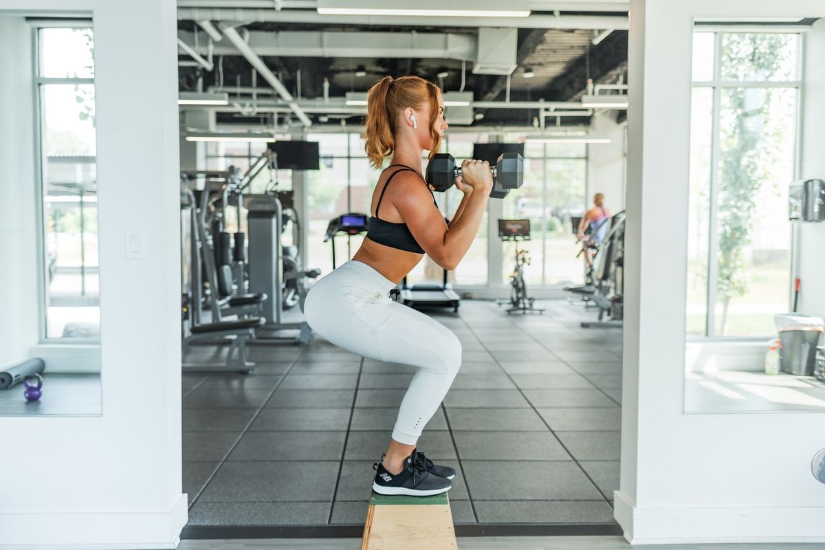 Women performing compound exercises. 