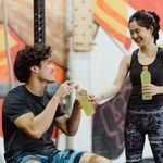 A personal trainer and their client
