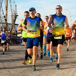 Men running in a race
