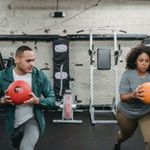 Man working to get new personal training clients. 