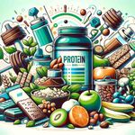 An image representing a comparison between protein powders and protein bars