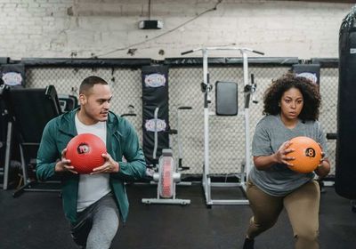 Man working to get new personal training clients. 