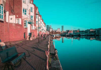A riverside path in Lewisham
