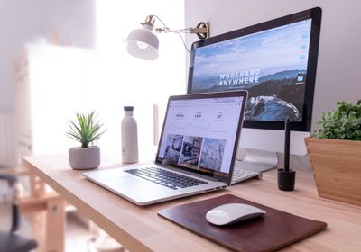 The computer of a productive personal trainer