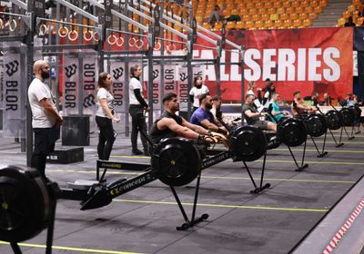 People competing in a fitness event
