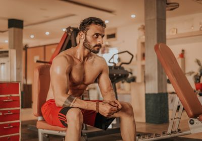An athlete experiencing heat illness