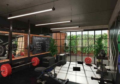 Gym flooring for home gym. 