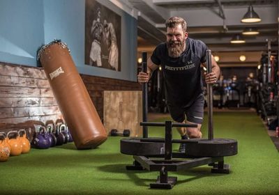 Personal trainer enjoying the benefits of high-intensity interval training.