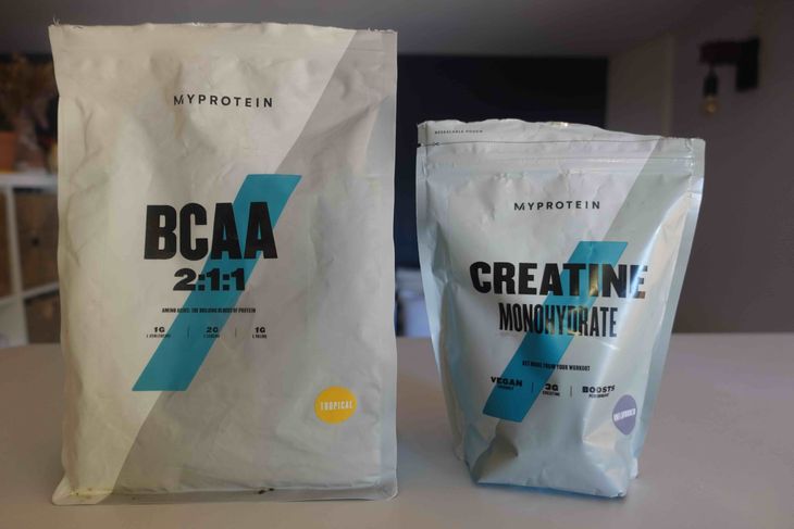 BCAA and creatine supplements