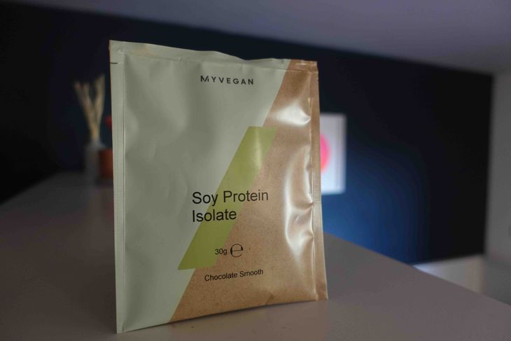 A bag of soy protein isolate