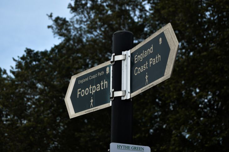 A coastal path in Hythe that is popular with personal trainers. 