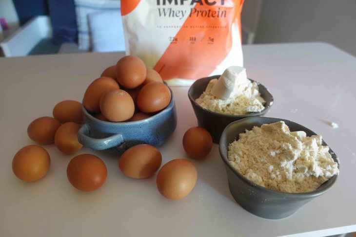 Eggs and whey protein