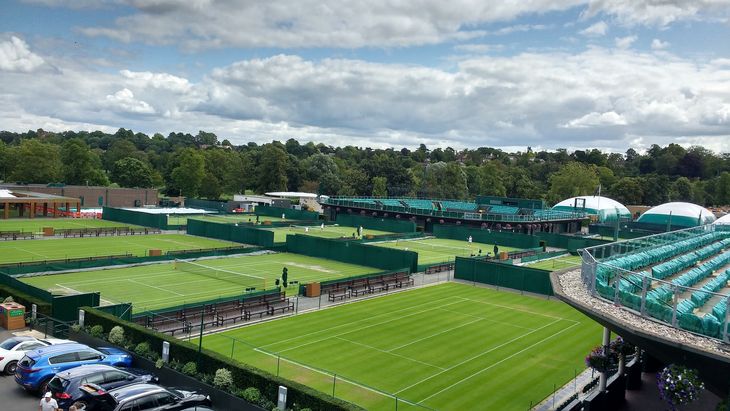 Tennis courts in Wimbledon