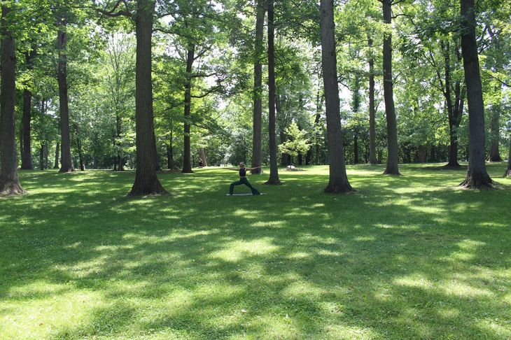 A personal trainer in Croydon's Norbury Park