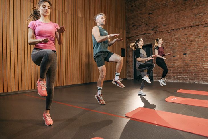 People participating in small group personal training.