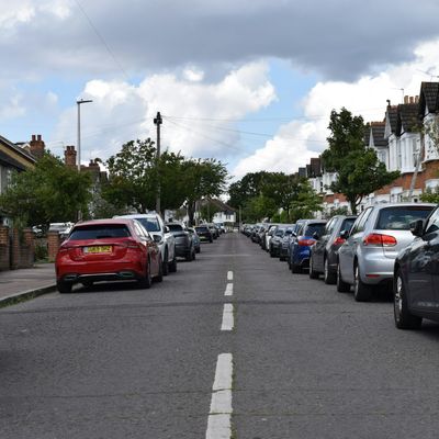 A residential street in London