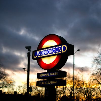 Bethnal Green station, near Globe Town
