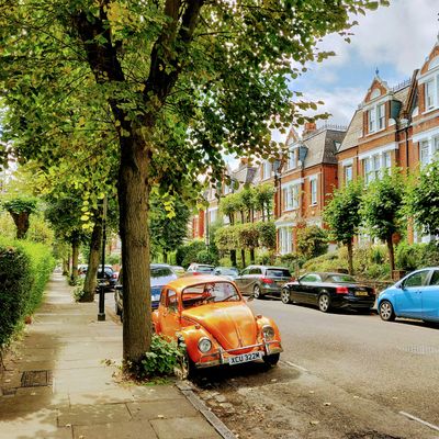 A residential street in London