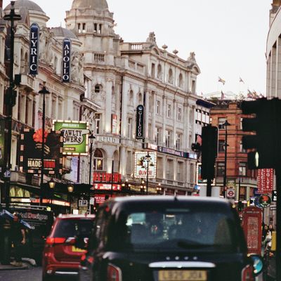 A busy street in London