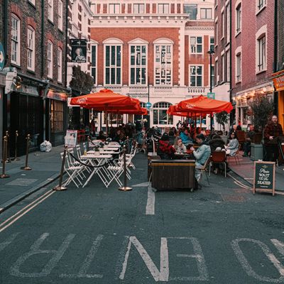 A London cafe