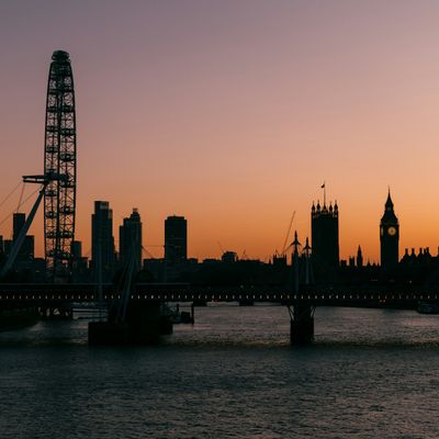 The London Eye at sunrise