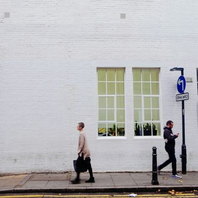A white building in London