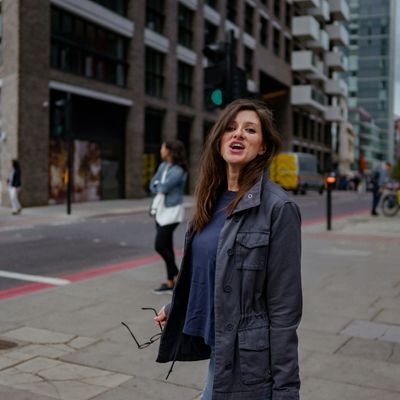 A woman in London